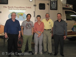 The Espar team, (L to R) Alexey Konyshev, Jeffrey Amores and John Giglio (far R) were all extremely knowlegible and helpful.