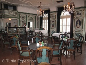 Many of the restaurants and cafés in Dresden have been beautifully restored to their original elegance.