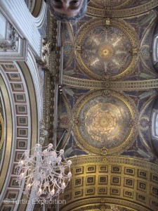 The paintings and mosaics in St. Paul's Cathedral are some of the most beautiful we have ever seen. They contain hundreds of thousands of bits of glass and stone.