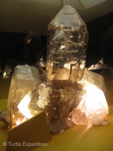 Among many exhibits inside the new museum, the Crystal Room holds some of the largest crystals ever found.