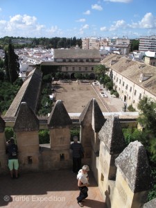 From the top of the fortress tower the day before, we had seen the Royal Stables of Cordoba.