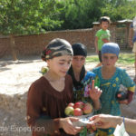 We couldn't resist buying some freshly picked apples from these young girls on the side of the road.