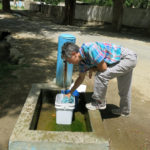 A local watering hole in this village gave us a chance to rinse some clothes and fill up our tank.