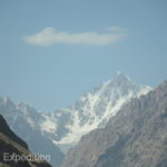 The high peaks of the Pamir mountains surrounded us.
