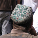 These intricately embroidered skull caps were the local fashion.