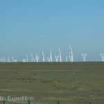 At other times, a forest of wind generators was in the process of being erected.