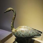 Bronze swan
