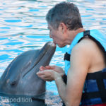 Monika received the longest birthday kiss ever – from a dolphin!