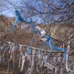 We always wondered what was coming when a tree full of prayer ribbons appeared.