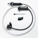 The South Bend slave cylinder kit unit that features a flexible stainless steel line is much easier to install.