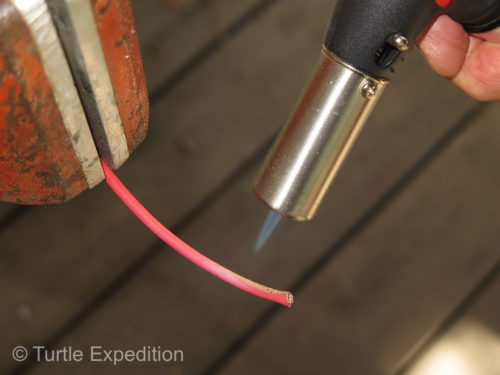 Therm-O-Link wire does not melt or burn in the case of a short.