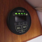 The Xantrax Link 10 gives us the exact level of charge in our Odyssey batteries and how many amp hours we have left.