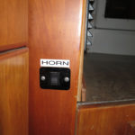 A horn button inside the camper can often scare away potential intruders, humans and animals alike.