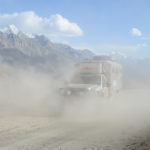 Powdery dust billowed around us as we climbed through the high mountain passes of the Pamir Mountains in Tajikistan following the Silk Road.
