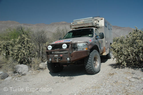 Building a camper any wider than The Turtle V would risk trail damage from cacti and mesquite.